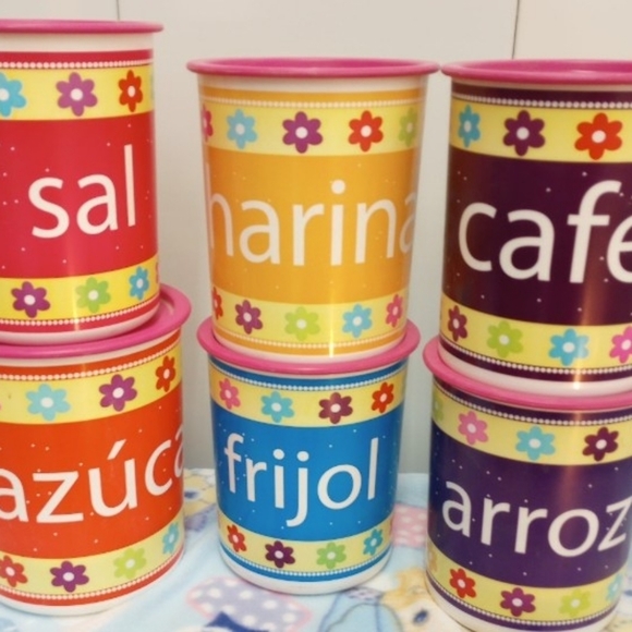 NEW Tupperware Hispanic Canisters Set